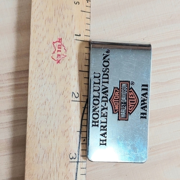 Honolulu Harley-Davidson Hawaii 2014 H-D Silver Steel Money Clip - Picture 3 of 4